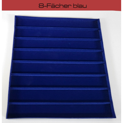 93 Stck 28931 8-Fcher blau, Polystyroleinstze beflockt, neu