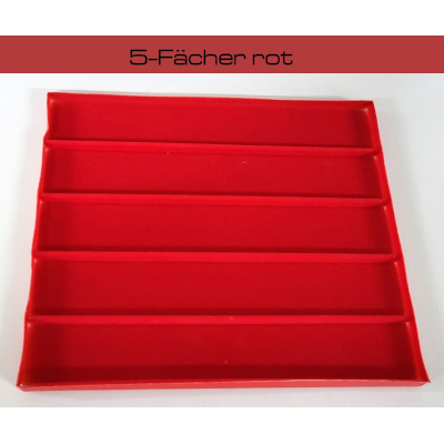 162 Stck 28922 5-Fcher rot, Polystyroleinstze beflockt, neu