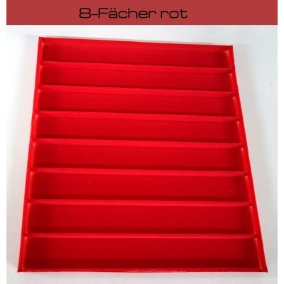 269 Stck 28921 8-Fcher rot, Polystyroleinstze beflockt, neu