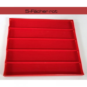 162 Stck 28922 5-Fcher rot, Polystyroleinstze beflockt, neu